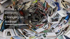 Correctly Changing an Address