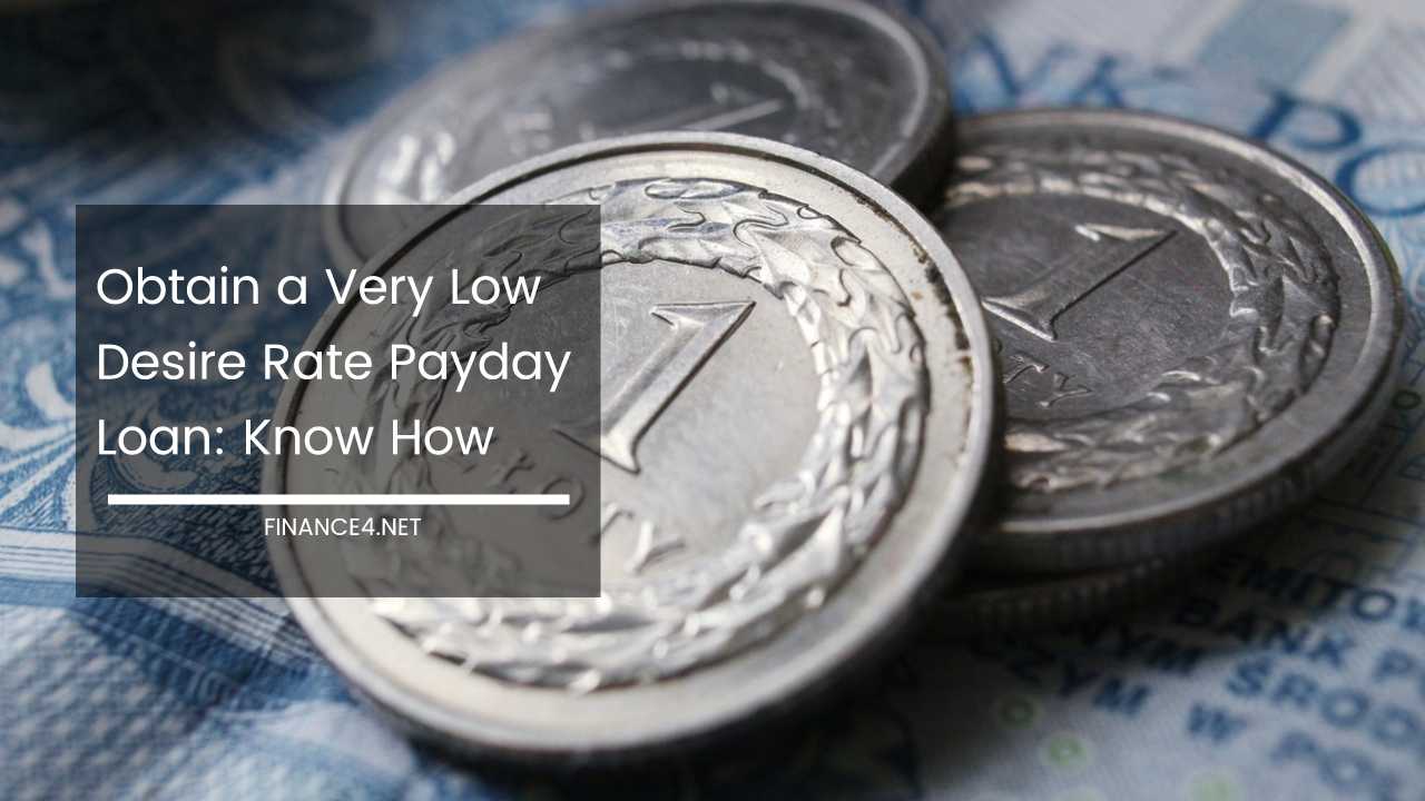 Low Rate Payday Loan