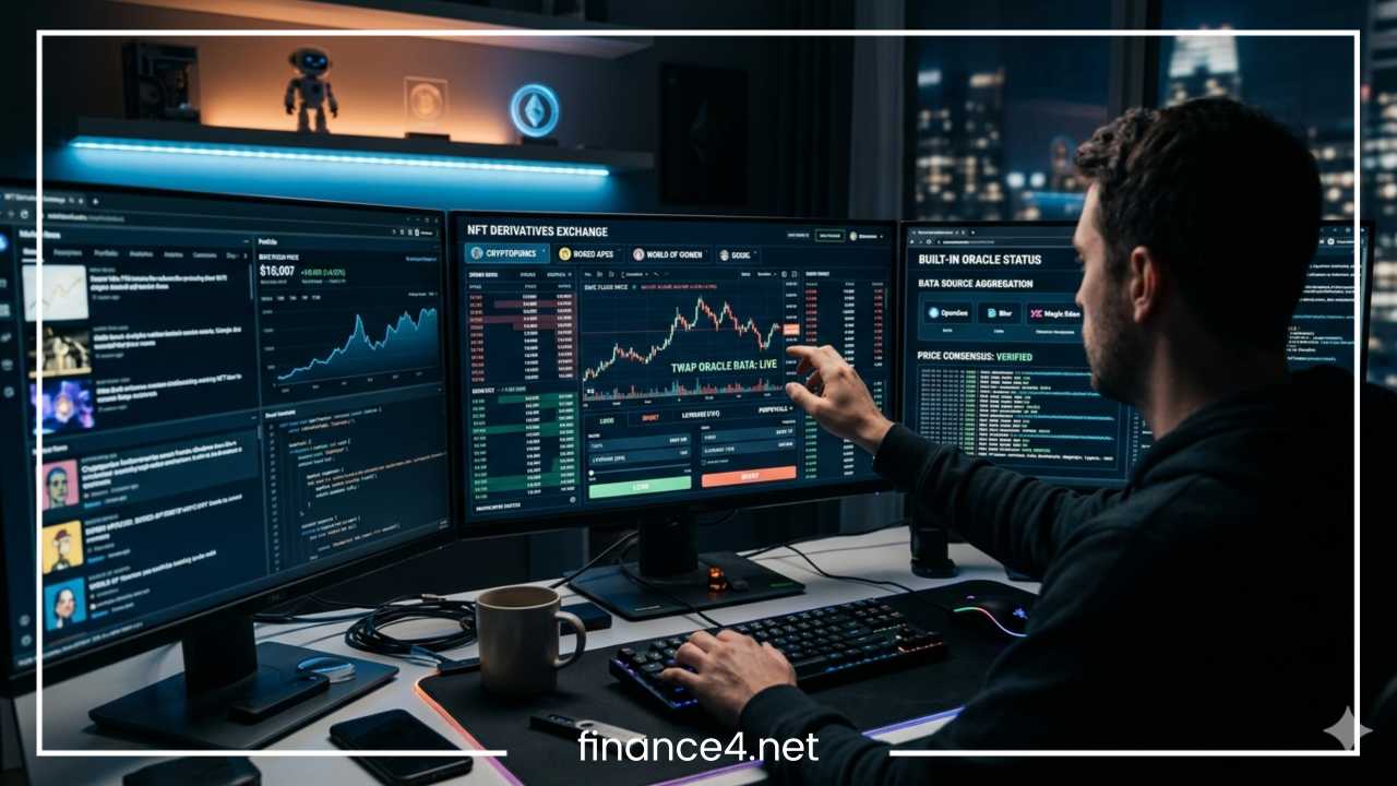 NFT Derivative Trading with Built-in Oracles